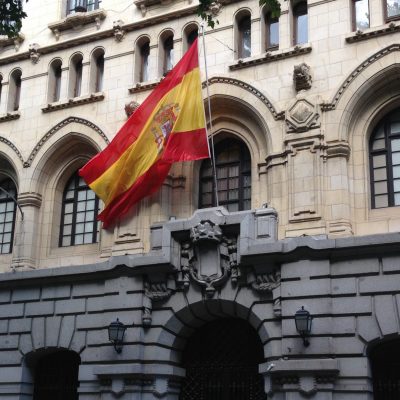 Spanish Flag Waving