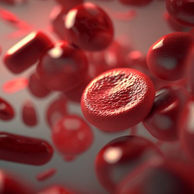 Close up of blood platelets.