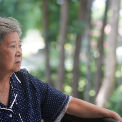Elderly Korean lady.