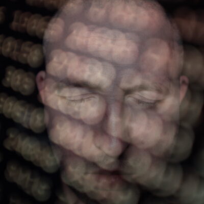 Man experiencing mental health issues.