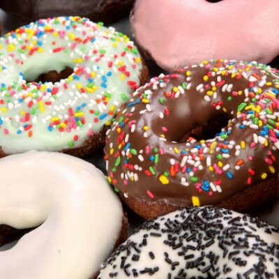 Iced donuts.