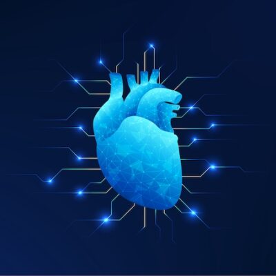 Medical technology featuring a heart concept image.