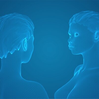 Digital twins concept image.