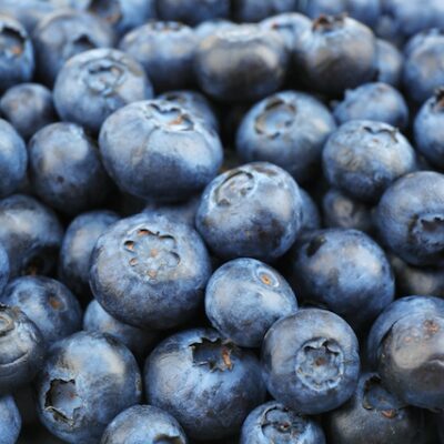 Fresh blueberries close up.